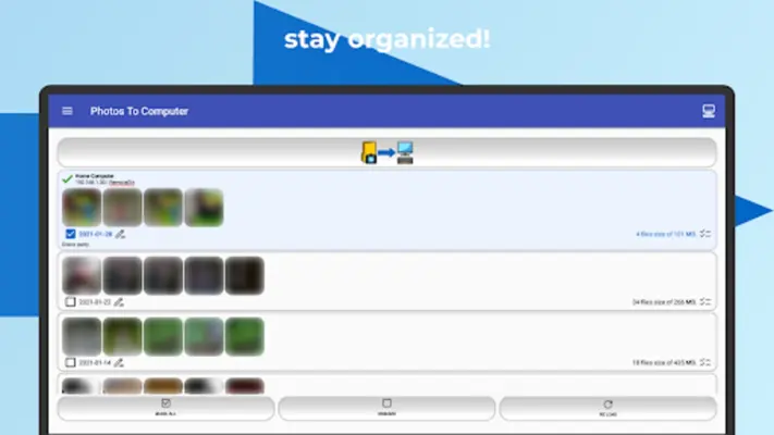 Photos To Computer android App screenshot 0