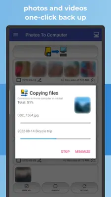 Photos To Computer android App screenshot 10