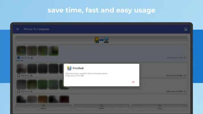 Photos To Computer android App screenshot 1