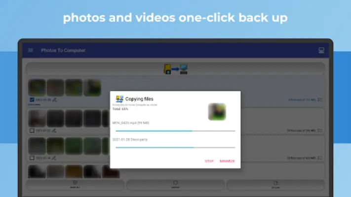Photos To Computer android App screenshot 2