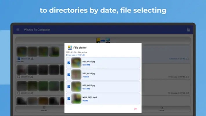 Photos To Computer android App screenshot 4
