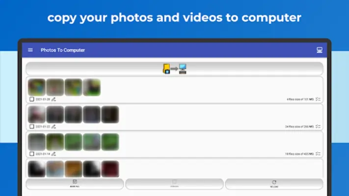 Photos To Computer android App screenshot 7